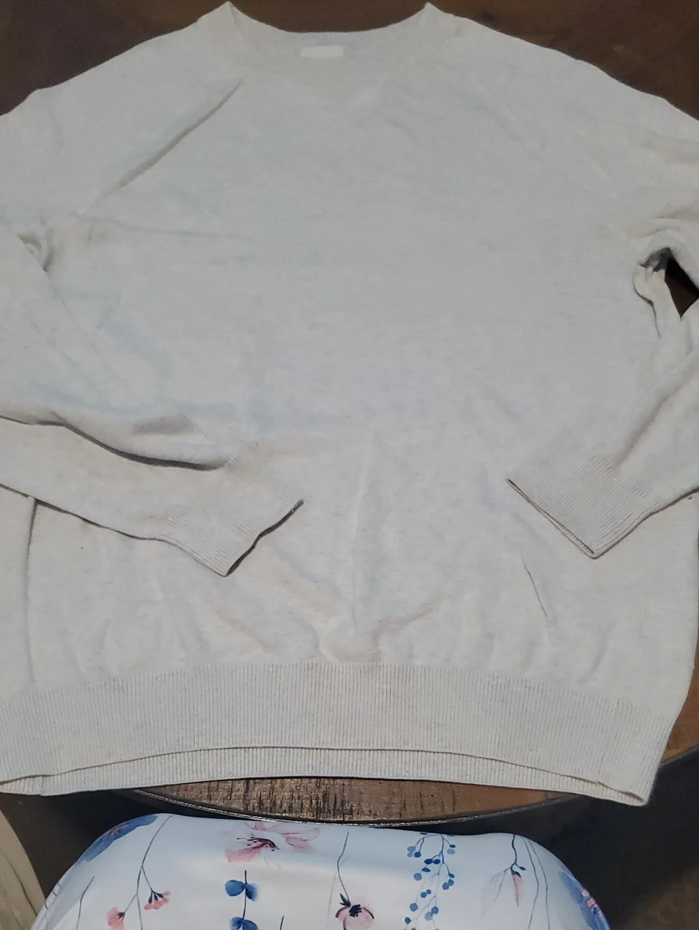 H&M Men's Heather Light Gray Crewneck Sweater